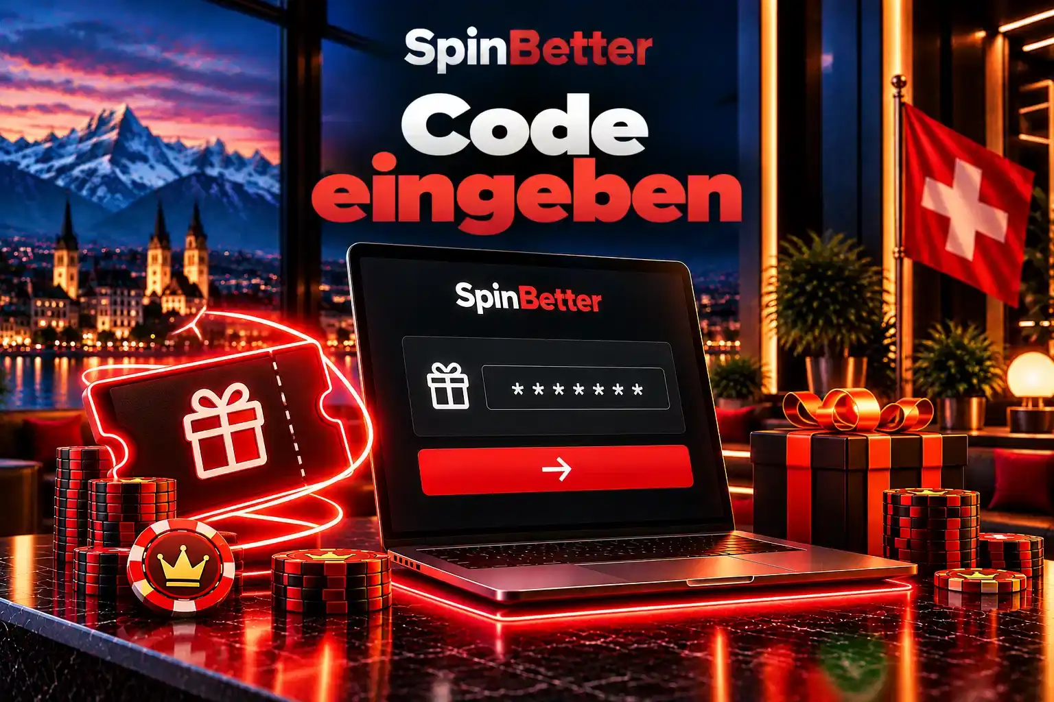 SpinBetter Aktionscode eingeben: Eingabefeld für den Promo Code im Registrierungsformular